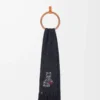 Sciarpa in misto lana, seta e alpaca Melange nero