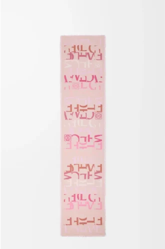 Sciarpa in misto lana, seta e cashmere Rosa multicolore