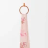 Sciarpa in misto lana, seta e cashmere Rosa multicolore
