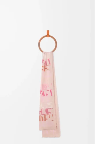 Sciarpa in misto lana, seta e cashmere Rosa multicolore
