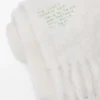 Sciarpa in misto mohair e lana Bianco