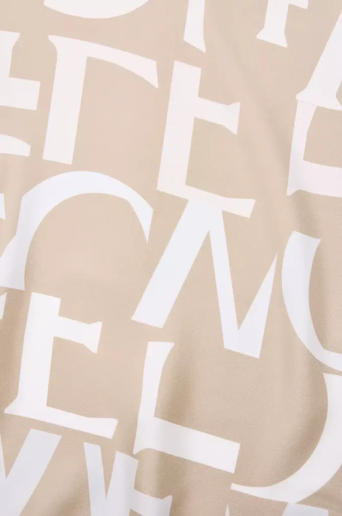 Sciarpa in seta Light Beige/Beige