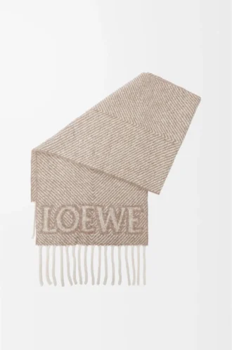 Sciarpa LOEWE in misto alpaca e lana Beige/Ecru Sciarpa LOEWE in misto alpaca e lana Beige/Ecru
