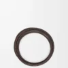 Set di due bracciali rigidi in pelle di vitello classica Black/Tan