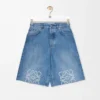 Shorts Anagram in denim Denim lavato Shorts Anagram in denim Denim lavato