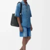 Shorts Anagram in denim Denim lavato Shorts Anagram in denim Denim lavato