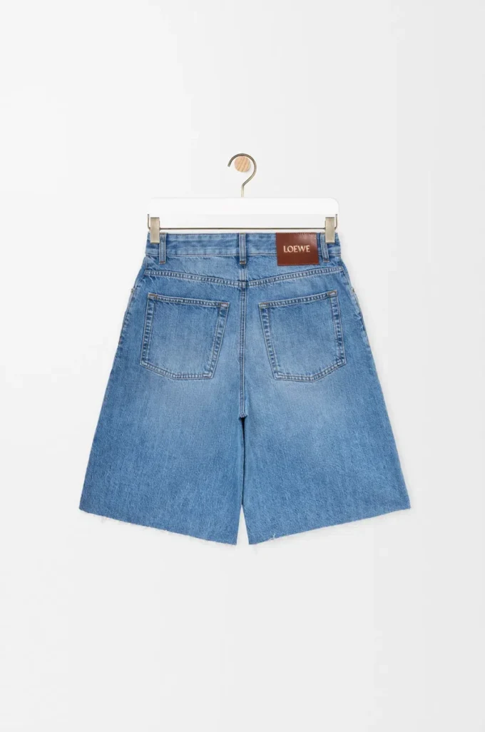 Shorts Anagram in denim Denim lavato Shorts Anagram in denim Denim lavato