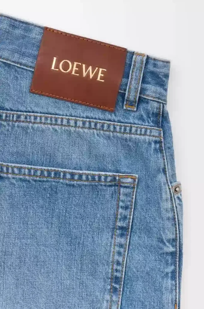 Shorts Anagram in denim Denim lavato Shorts Anagram in denim Denim lavato