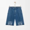 Shorts Anagram in denim Jeans Blu Shorts Anagram in denim Jeans Blu