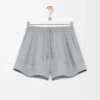 Shorts in cotone grigio chiaro