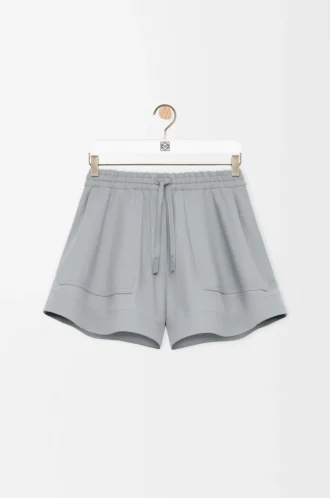 Shorts in cotone grigio chiaro Shorts in cotone grigio chiaro