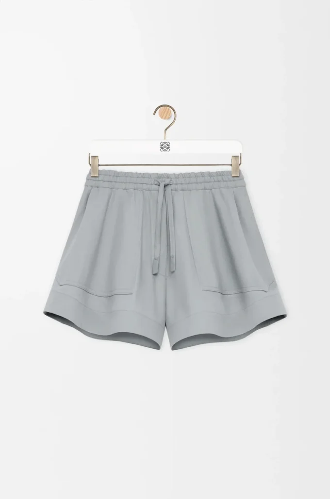 Shorts in cotone grigio chiaro