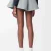 Shorts in cotone grigio chiaro