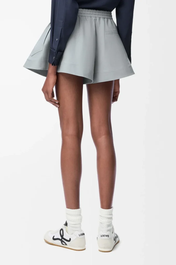 Shorts in cotone grigio chiaro