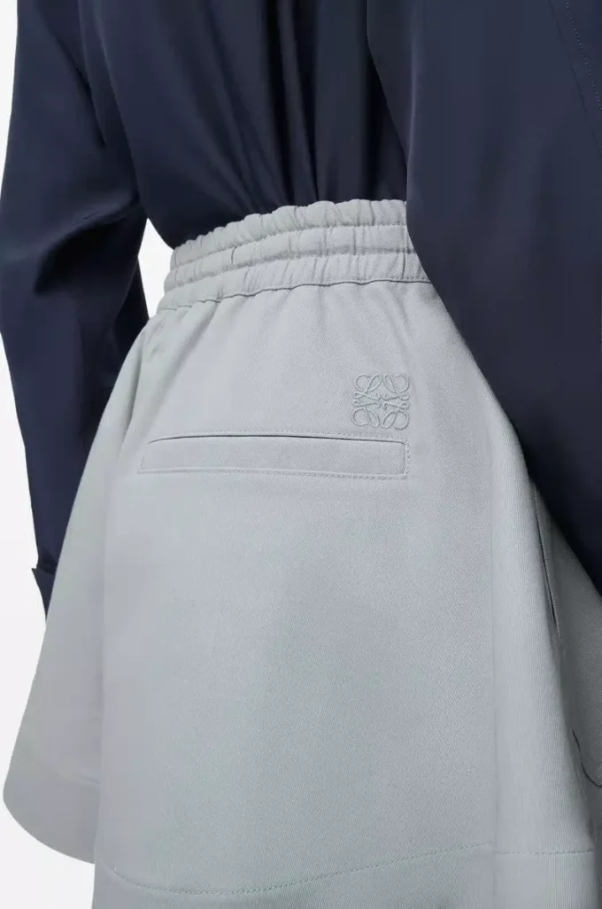 Shorts in cotone grigio chiaro