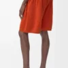 Shorts in misto lana Arancione/Bianco Shorts in misto lana Arancione/Bianco