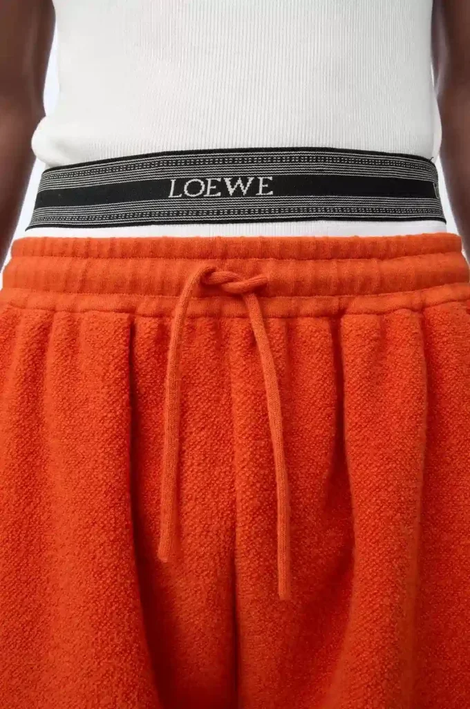 Shorts in misto lana Arancione/Bianco Shorts in misto lana Arancione/Bianco