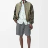 Shorts in misto lana Grigio melange/Bianco Shorts in misto lana Grigio melange/Bianco