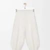Shorts in misto viscosa elasticizzata Bianco