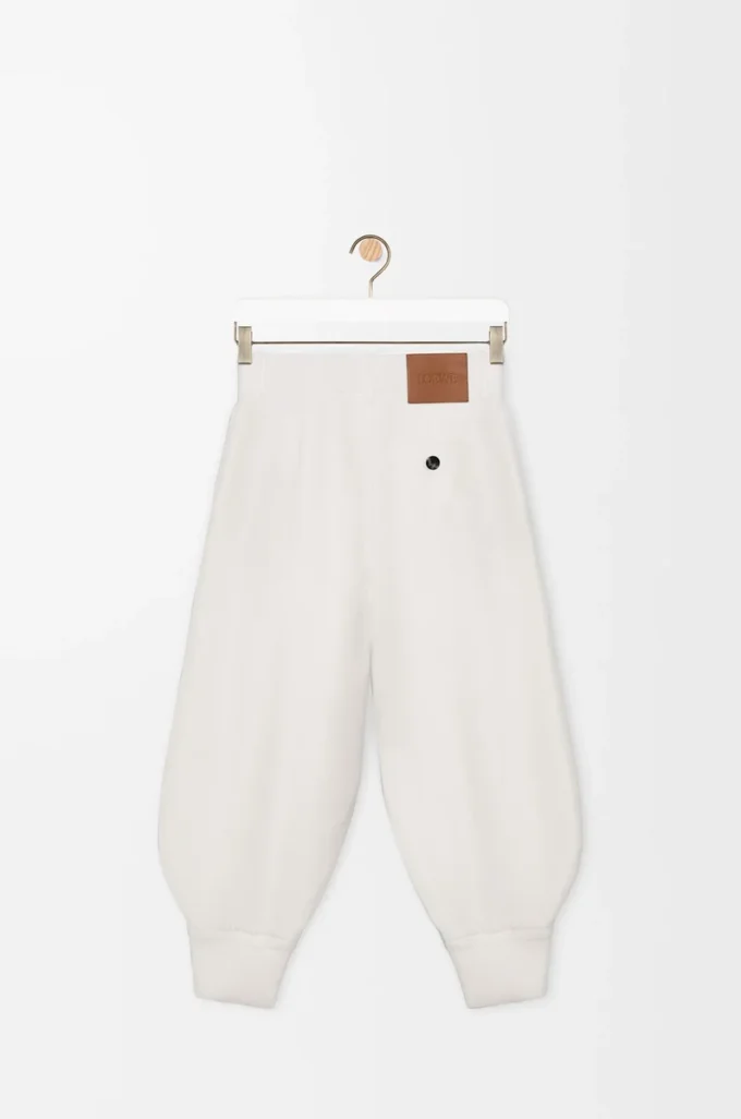 Shorts in misto viscosa elasticizzata Bianco
