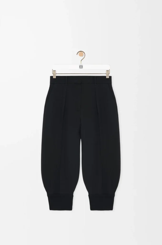 Shorts in misto viscosa elasticizzata Nero