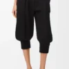 Shorts in misto viscosa elasticizzata Nero