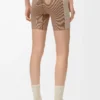 Shorts senza cuciture in jersey tecnico color avorio