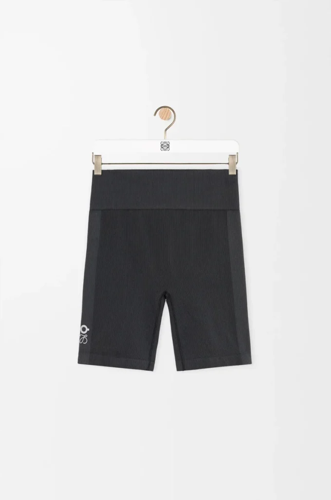 Shorts senza cuciture in jersey tecnico Nero