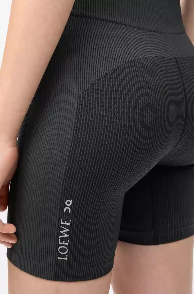 Shorts senza cuciture in jersey tecnico Nero