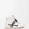 Sneaker alta Ballet Runner 2.0 in nylon e pelle di vitello Bianco/Nero