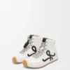 Sneaker alta Ballet Runner 2.0 in nylon e pelle di vitello Bianco/Nero