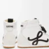 Sneaker alta Ballet Runner 2.0 in nylon e pelle di vitello Bianco/Nero