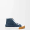 Sneaker alta Bloc in denim Denim lavato Sneaker alta Bloc in denim Denim lavato