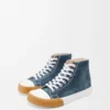 Sneaker alta Bloc in denim Denim lavato Sneaker alta Bloc in denim Denim lavato