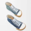 Sneaker alta Bloc in denim Denim lavato Sneaker alta Bloc in denim Denim lavato