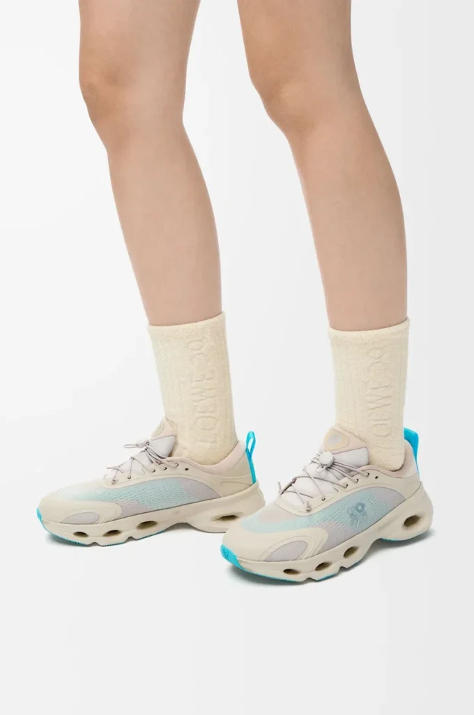 Sneaker Cloudsolo Sabbia/Turchese