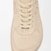 Sneaker Jambo in pelle scamosciata di vitello Latte d’avena