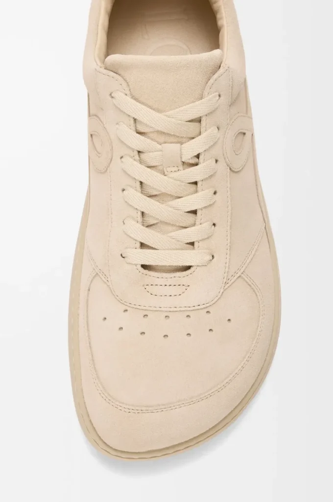 Sneaker Jambo in pelle scamosciata di vitello Latte d’avena