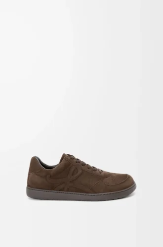 Sneaker Jambo in pelle scamosciata di vitello marrone scuro