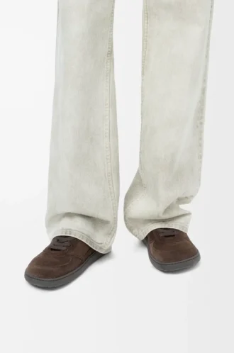 Sneaker Jambo in pelle scamosciata di vitello marrone scuro