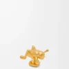 Spilla a forma di cavalletta in ottone dorato Spilla a forma di cavalletta in ottone dorato