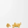 Spilla a forma di cavalletta in ottone dorato Spilla a forma di cavalletta in ottone dorato