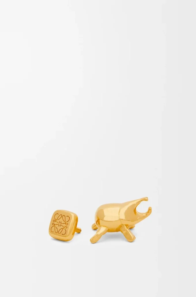 Spilla Beetle in ottone dorato