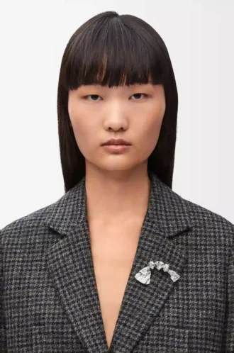 Spilla BoWED Tie in argento sterling Argento