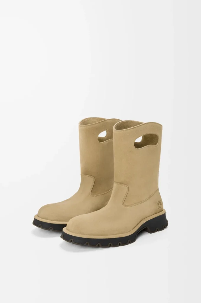 Stivaletti Bobby in pelle di vitello spaccata cerata Sahara Stivaletti Bobby in pelle di vitello spaccata cerata Sahara