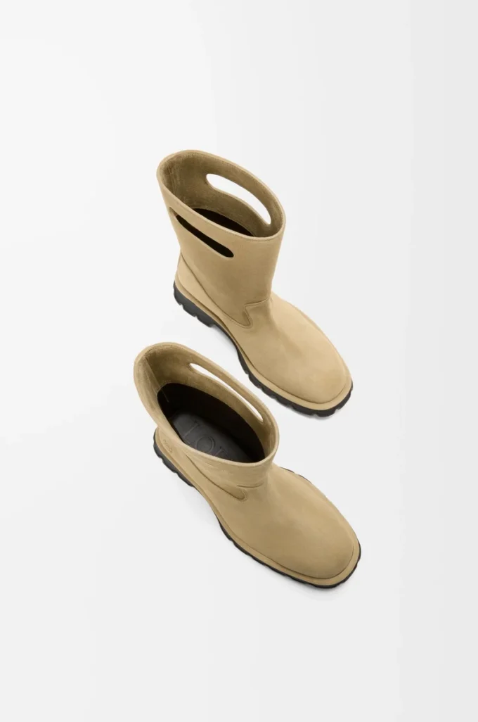 Stivaletti Bobby in pelle di vitello spaccata cerata Sahara Stivaletti Bobby in pelle di vitello spaccata cerata Sahara