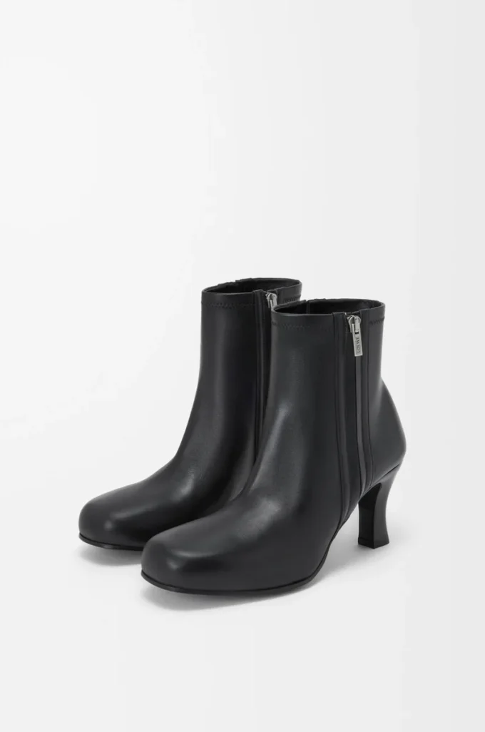 Stivaletti Bobine in pelle di agnello nappa Nero
