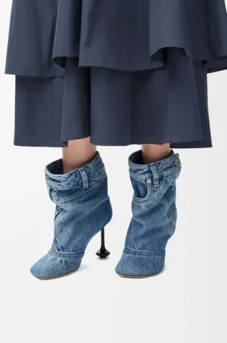 Stivaletti Toy Panta in denim lavato Denim lavato