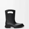 Stivaletto Bobby in pelle di vitello fiore conciata al vegetale nera Stivaletto Bobby in pelle di vitello fiore conciata al vegetale nera