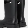Stivaletto Bobby in pelle di vitello fiore conciata al vegetale nera Stivaletto Bobby in pelle di vitello fiore conciata al vegetale nera
